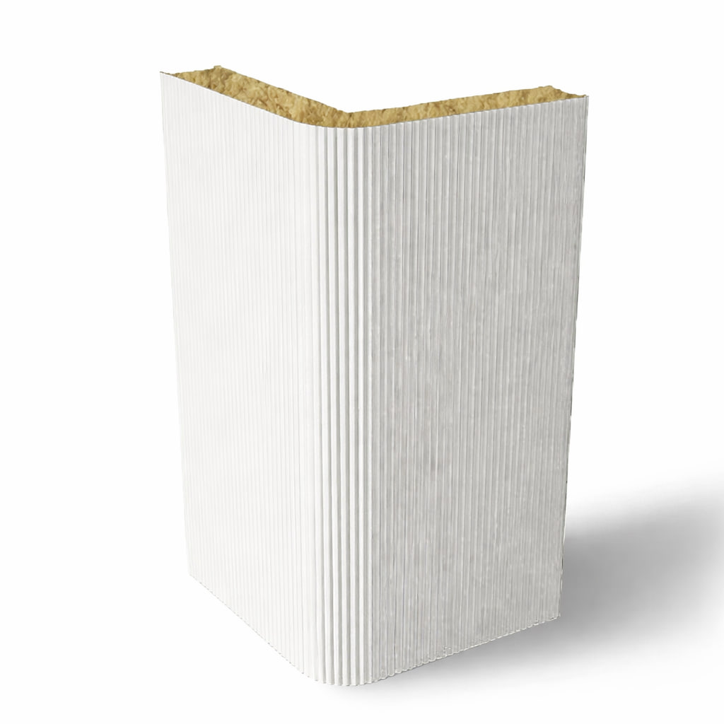 Угловая вертикальная панель МВ 100 мм RAL9003